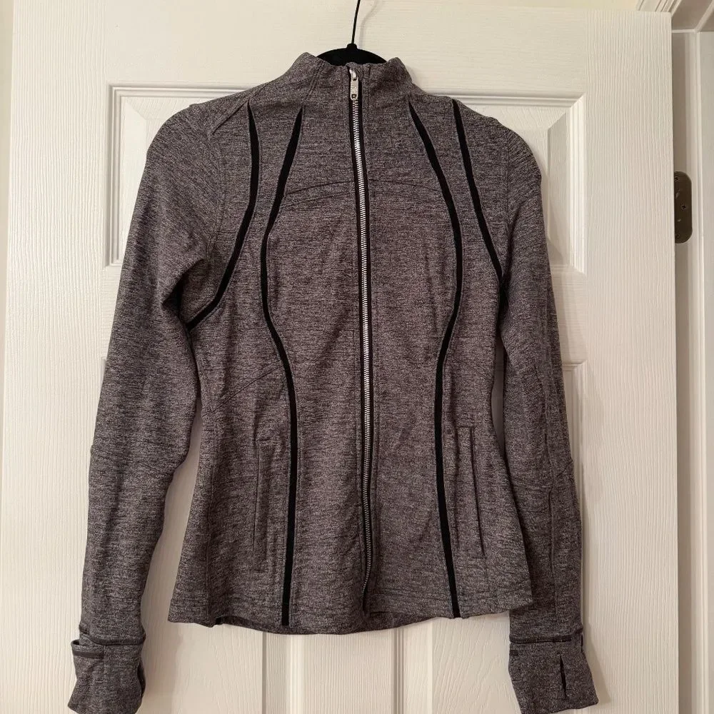 Lululemon Define Jacket Wing Mesh Heathered Black